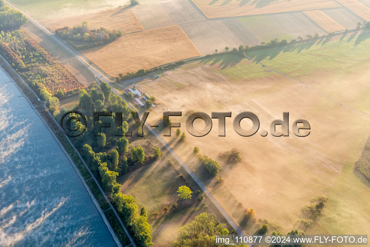 Herrenteich Airfield in Ketsch in the state Baden-Wuerttemberg, Germany