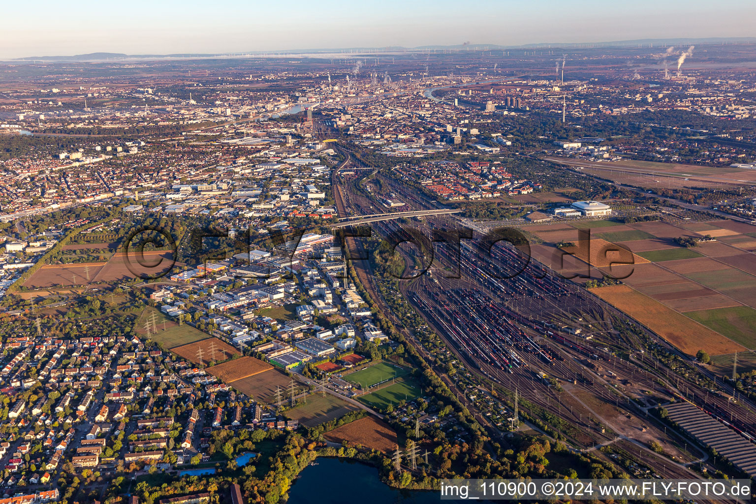 Freight depot in the district Rheinau in Mannheim in the state Baden-Wuerttemberg, Germany