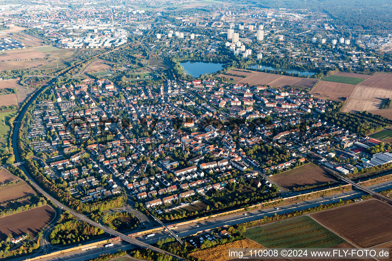 District Feudenheim in Mannheim in the state Baden-Wuerttemberg, Germany