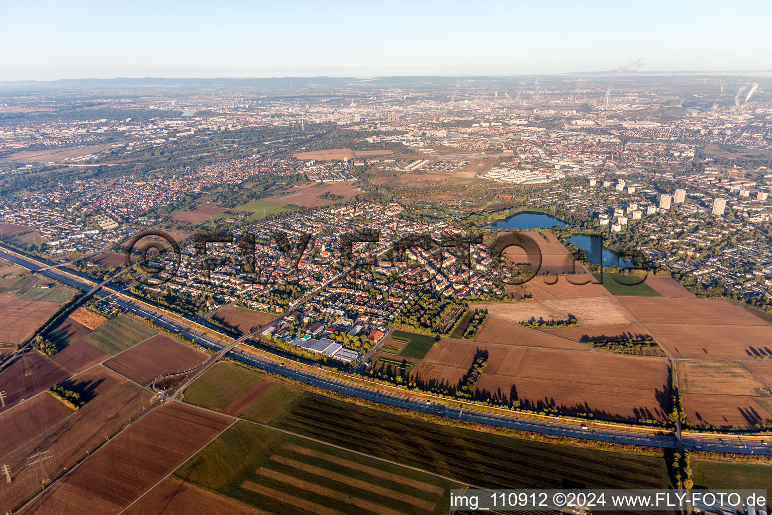 District Wallstadt in Mannheim in the state Baden-Wuerttemberg, Germany