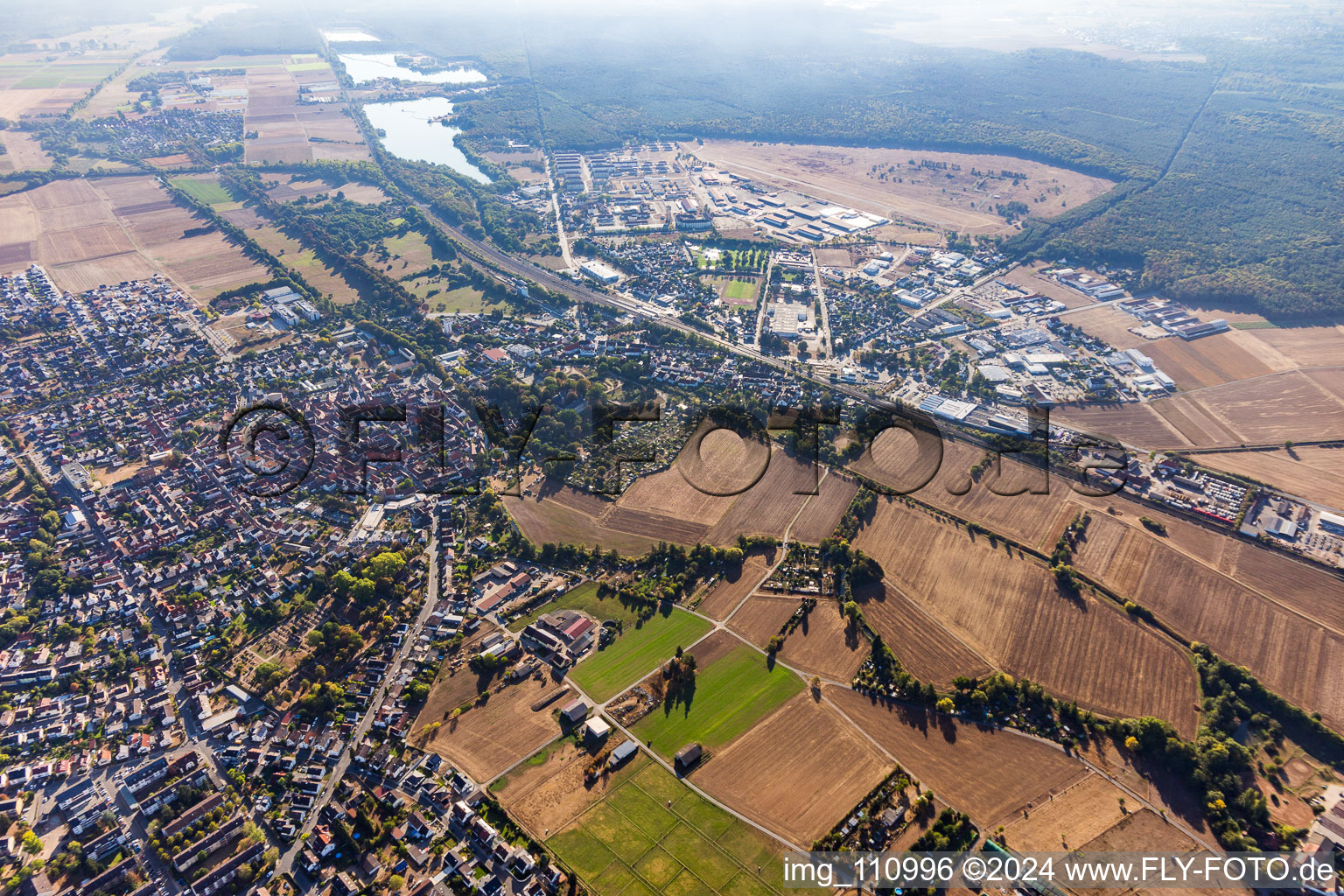 Drone image of Babenhausen in the state Hesse, Germany