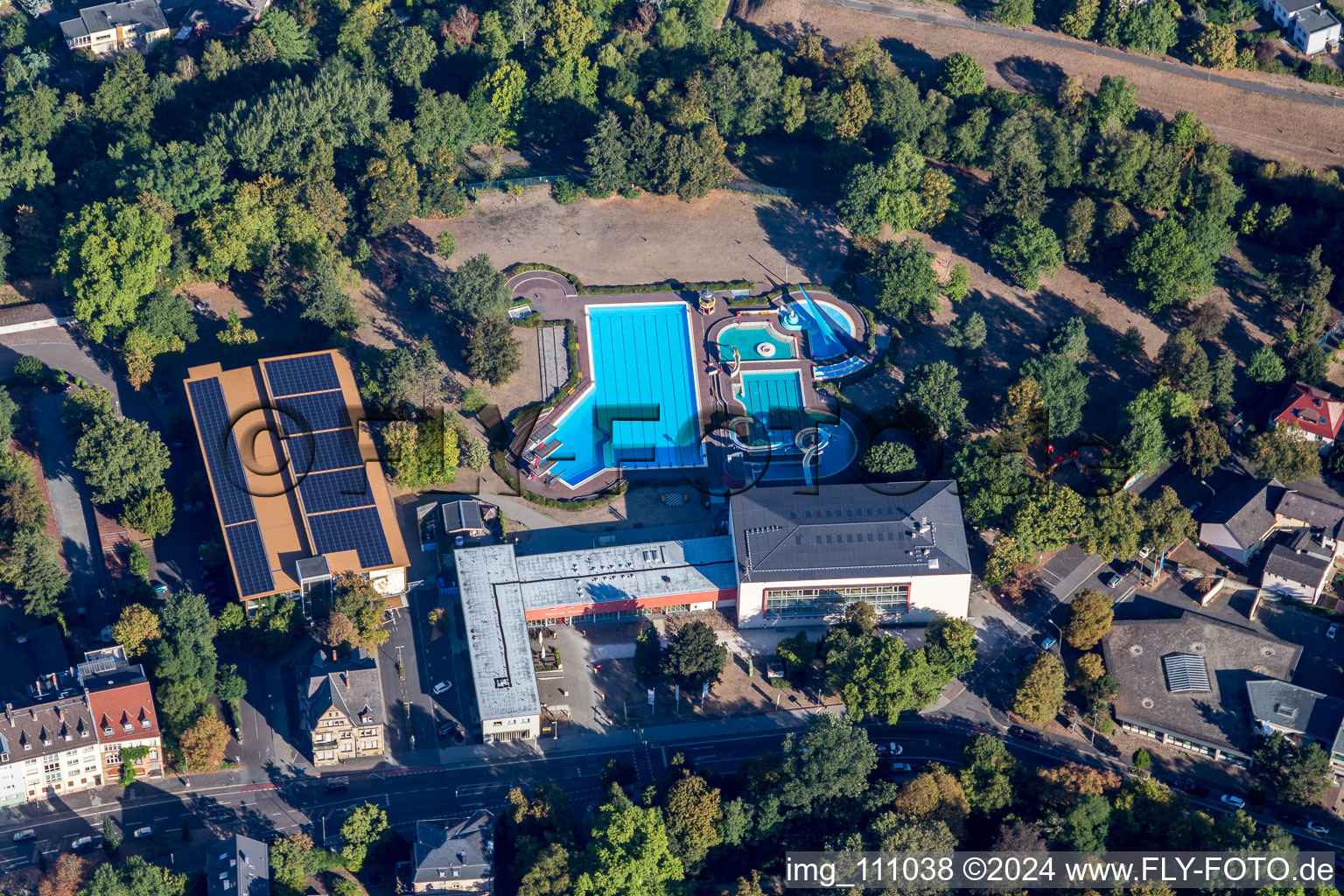 Aerial photograpy of Hanau in the state Hesse, Germany