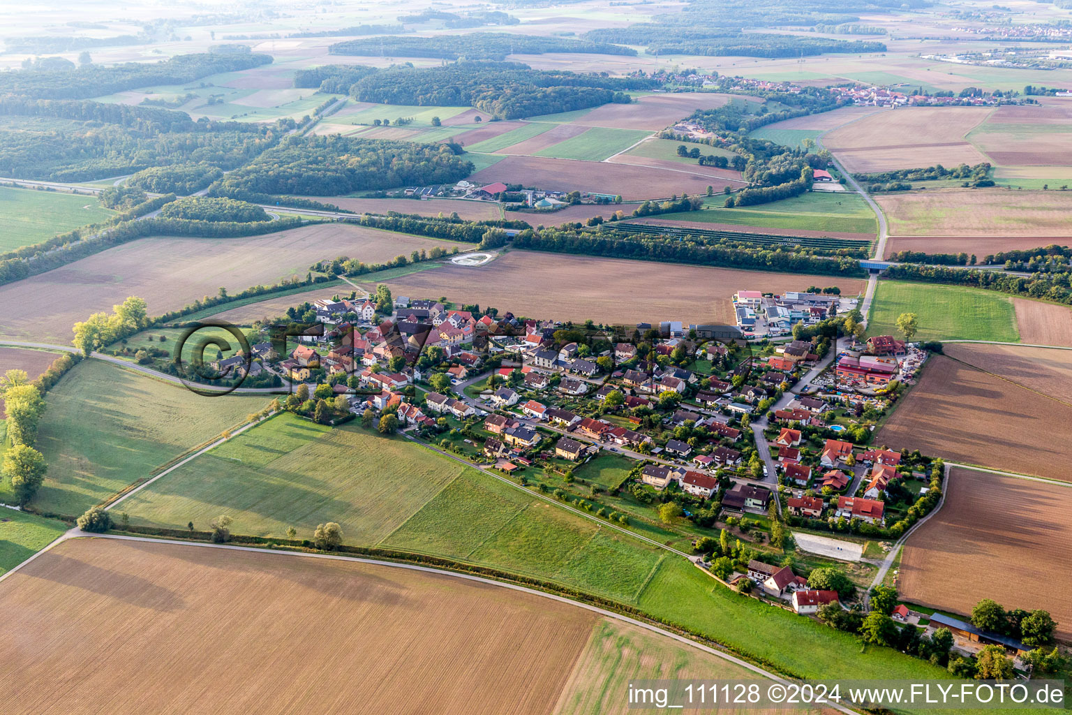 Horhausen in the state Bavaria, Germany out of the air