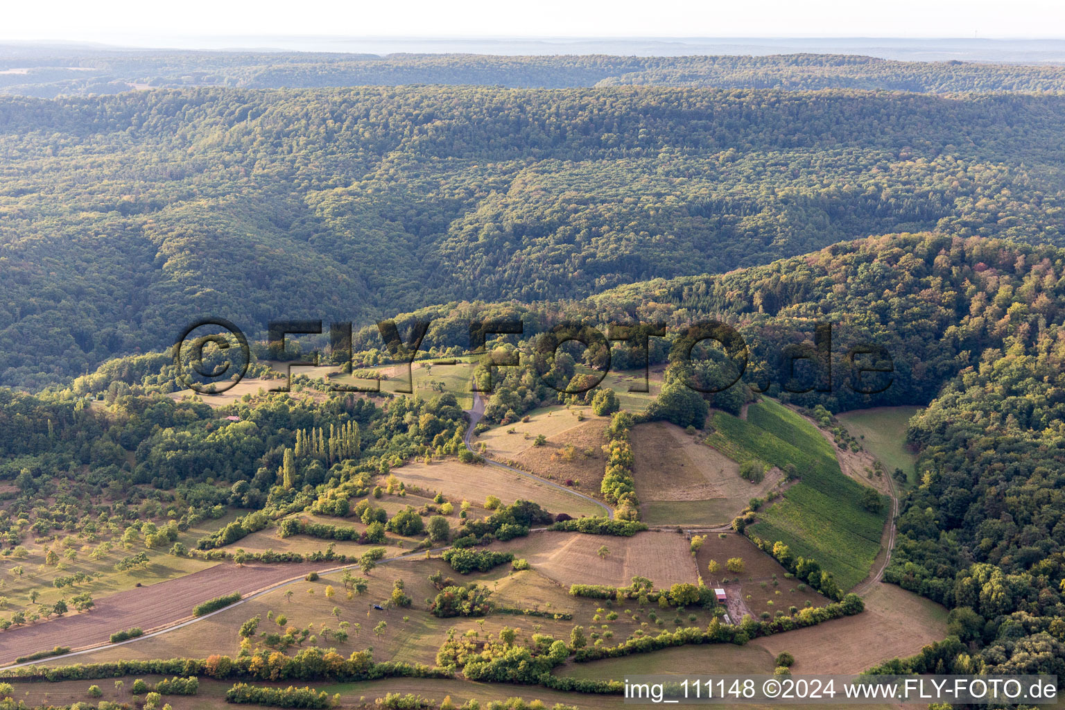 Zell am Ebersberg in the state Bavaria, Germany from above