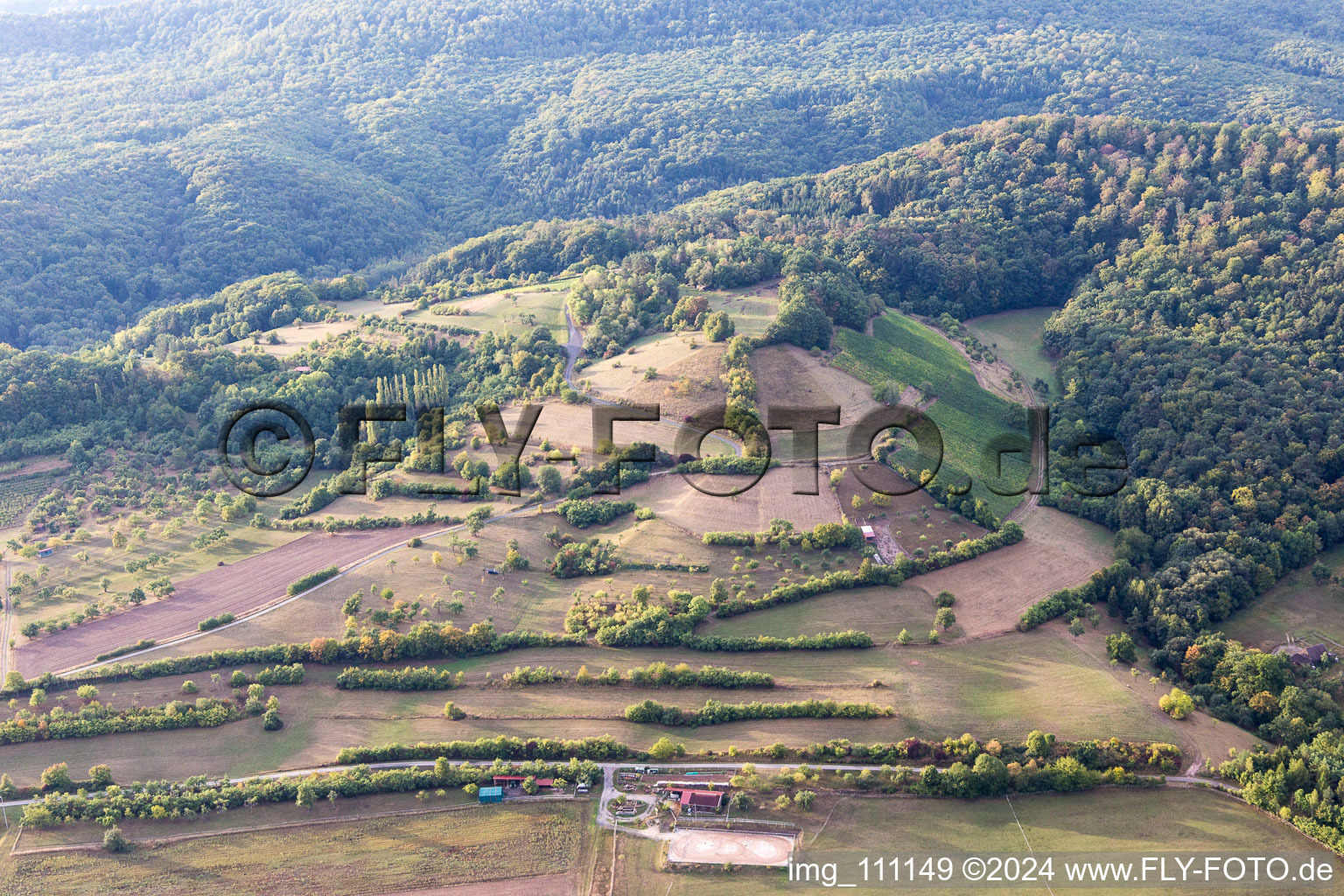 Zell am Ebersberg in the state Bavaria, Germany out of the air