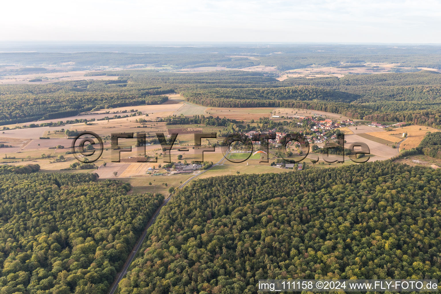 Aerial photograpy of Fatschenbrunn in the state Bavaria, Germany