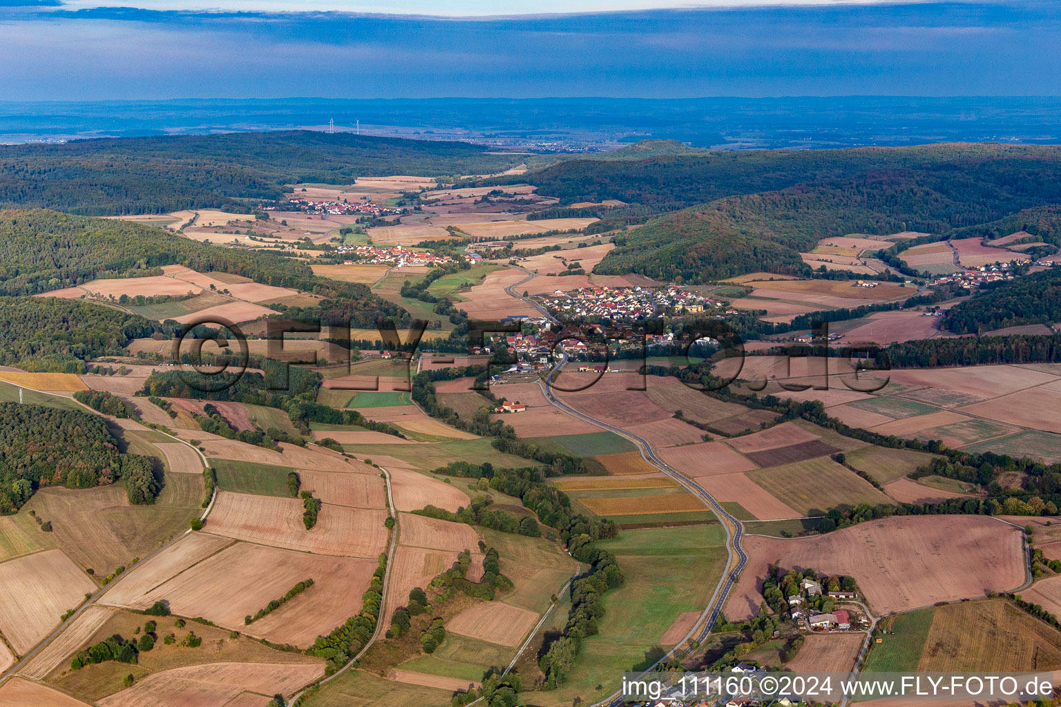 Valley of the Rauen Ebrach in the district Prölsdorf in Rauhenebrach in the state Bavaria, Germany