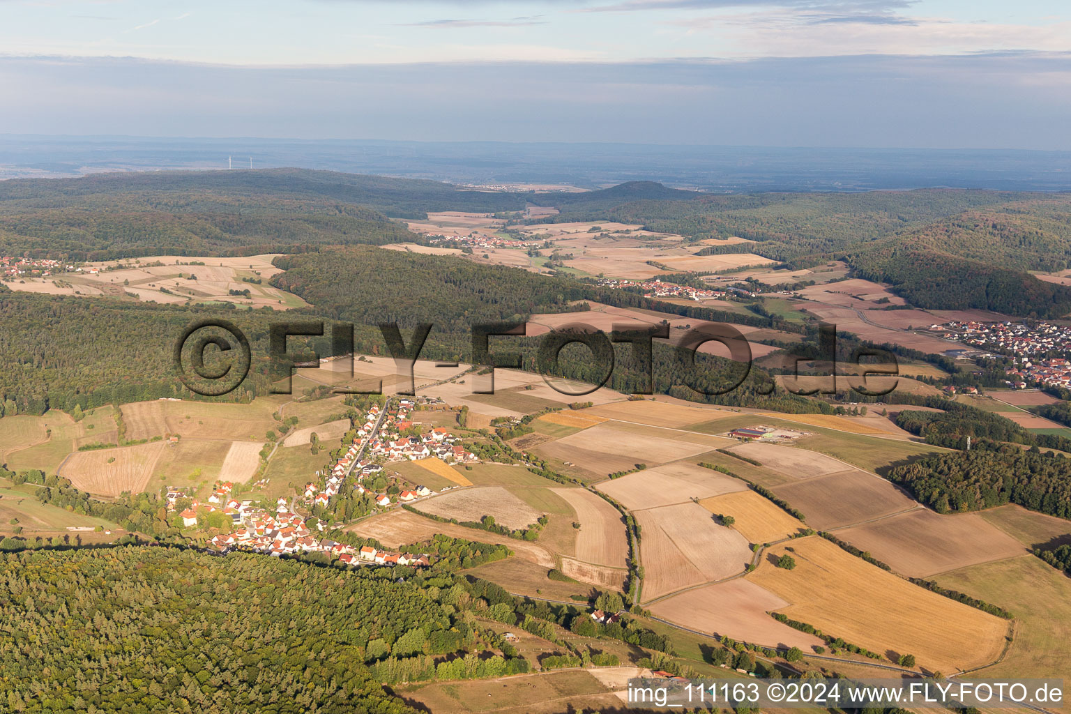 Aerial view of Koppenwind in the state Bavaria, Germany