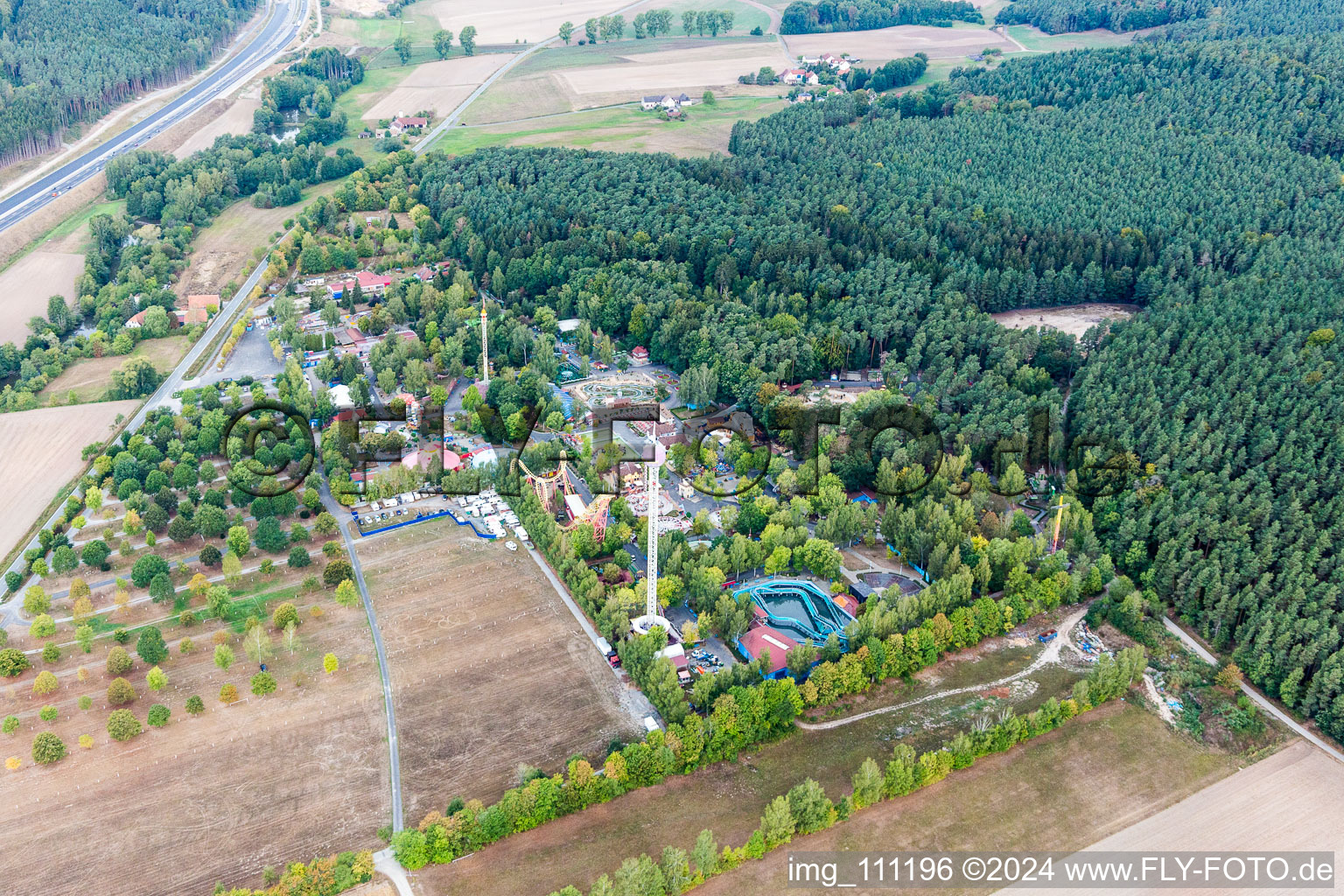 Amusement park in Geiselwind in the state Bavaria, Germany