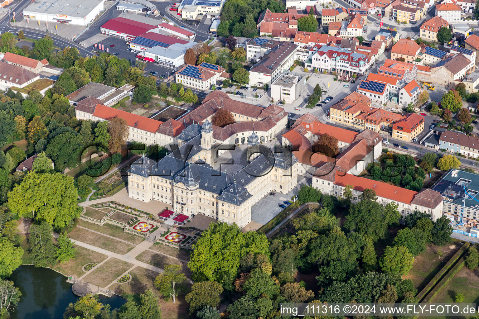 Castle Werneck in Werneck in the state Bavaria, Germany