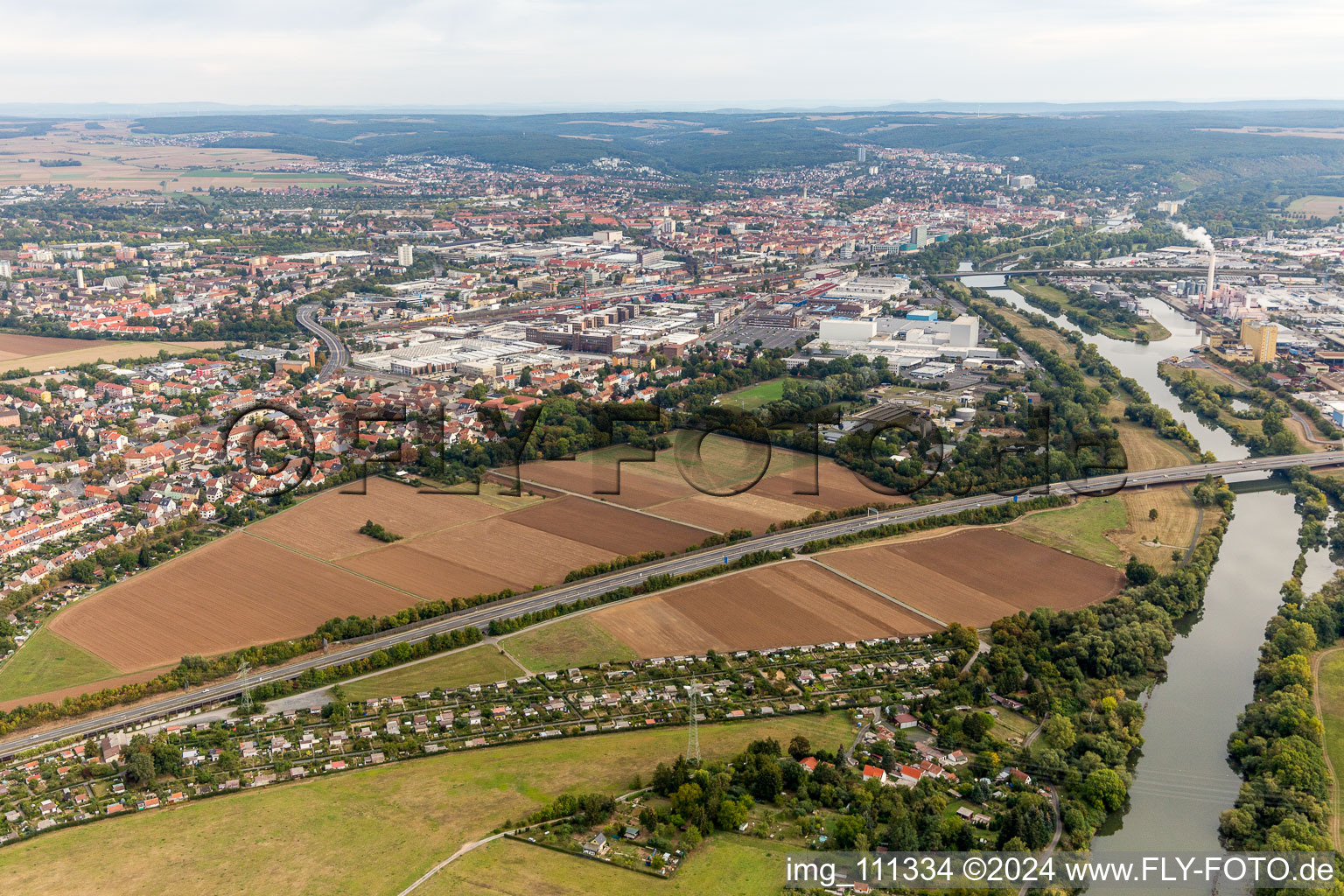 SKF Industrial Estate in Schweinfurt in the state Bavaria, Germany