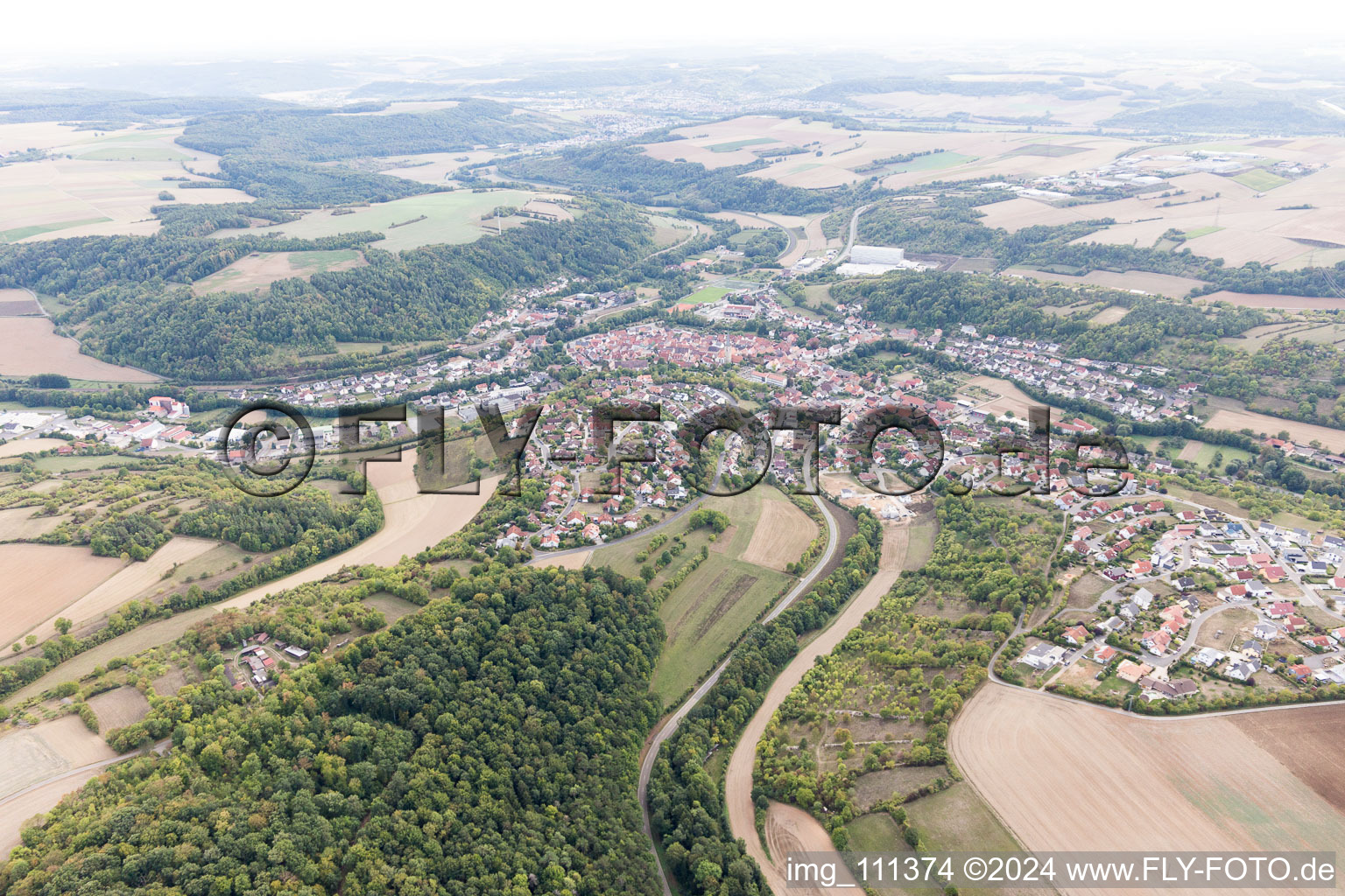 Grünsfeld in the state Baden-Wuerttemberg, Germany