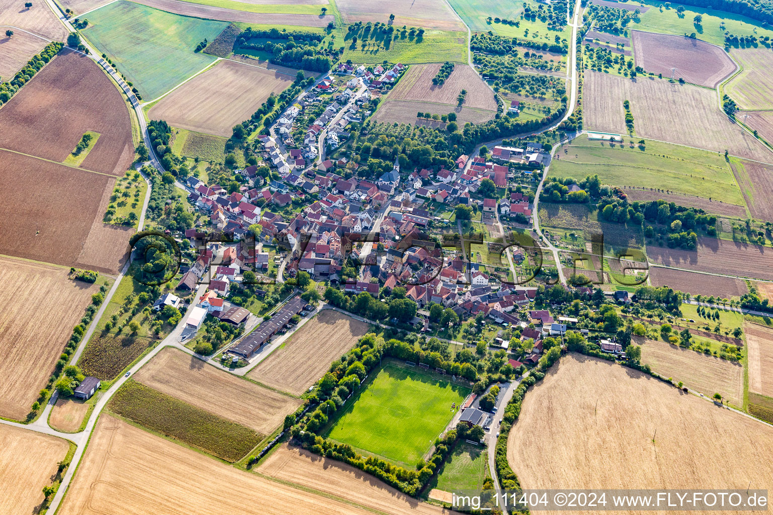 District Heckfeld in Lauda-Königshofen in the state Baden-Wuerttemberg, Germany