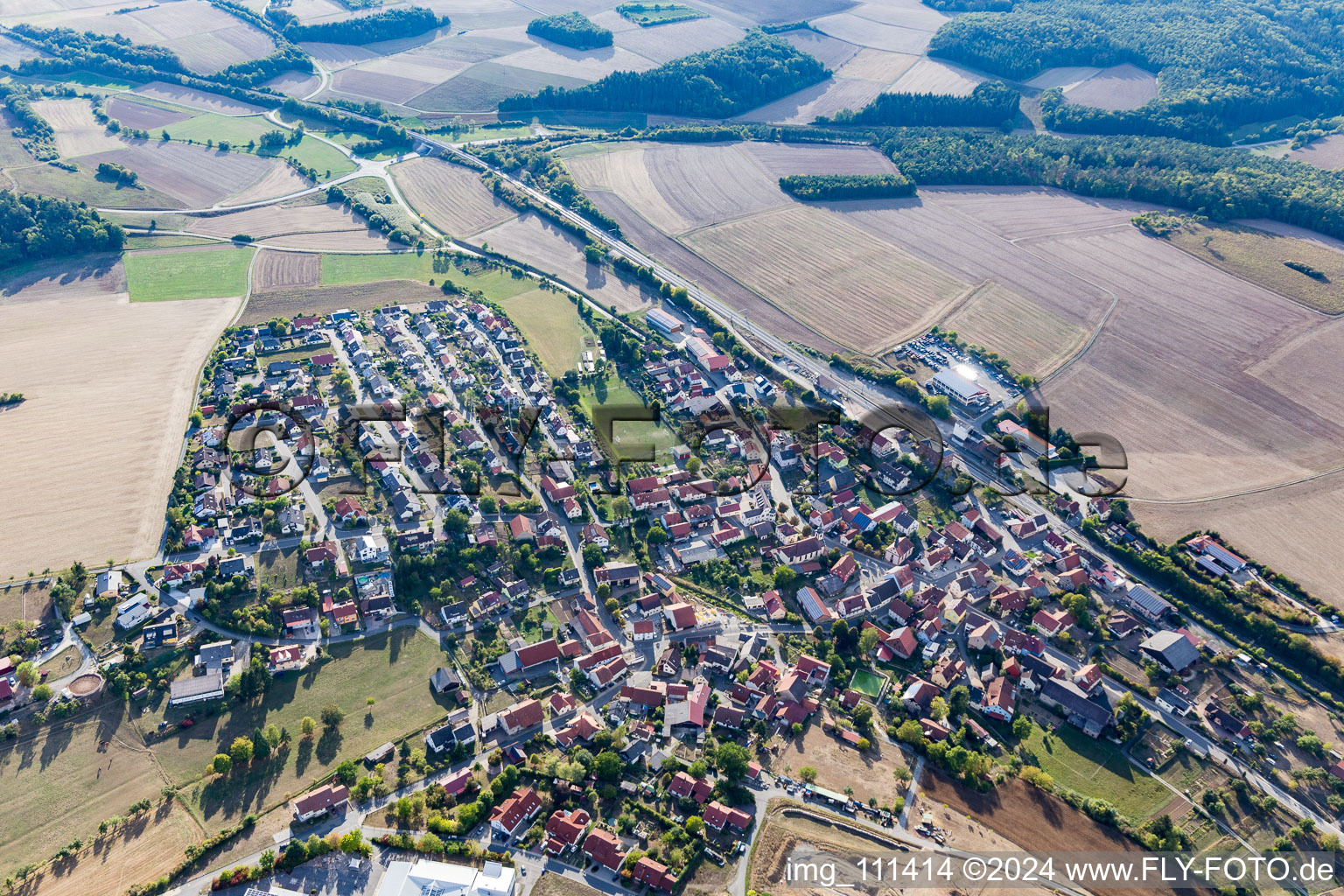 District Eubigheim in Ahorn in the state Baden-Wuerttemberg, Germany