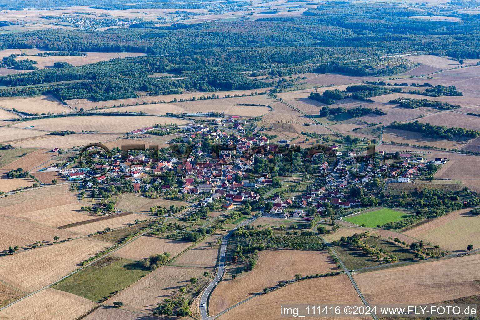 District Berolzheim in Ahorn in the state Baden-Wuerttemberg, Germany