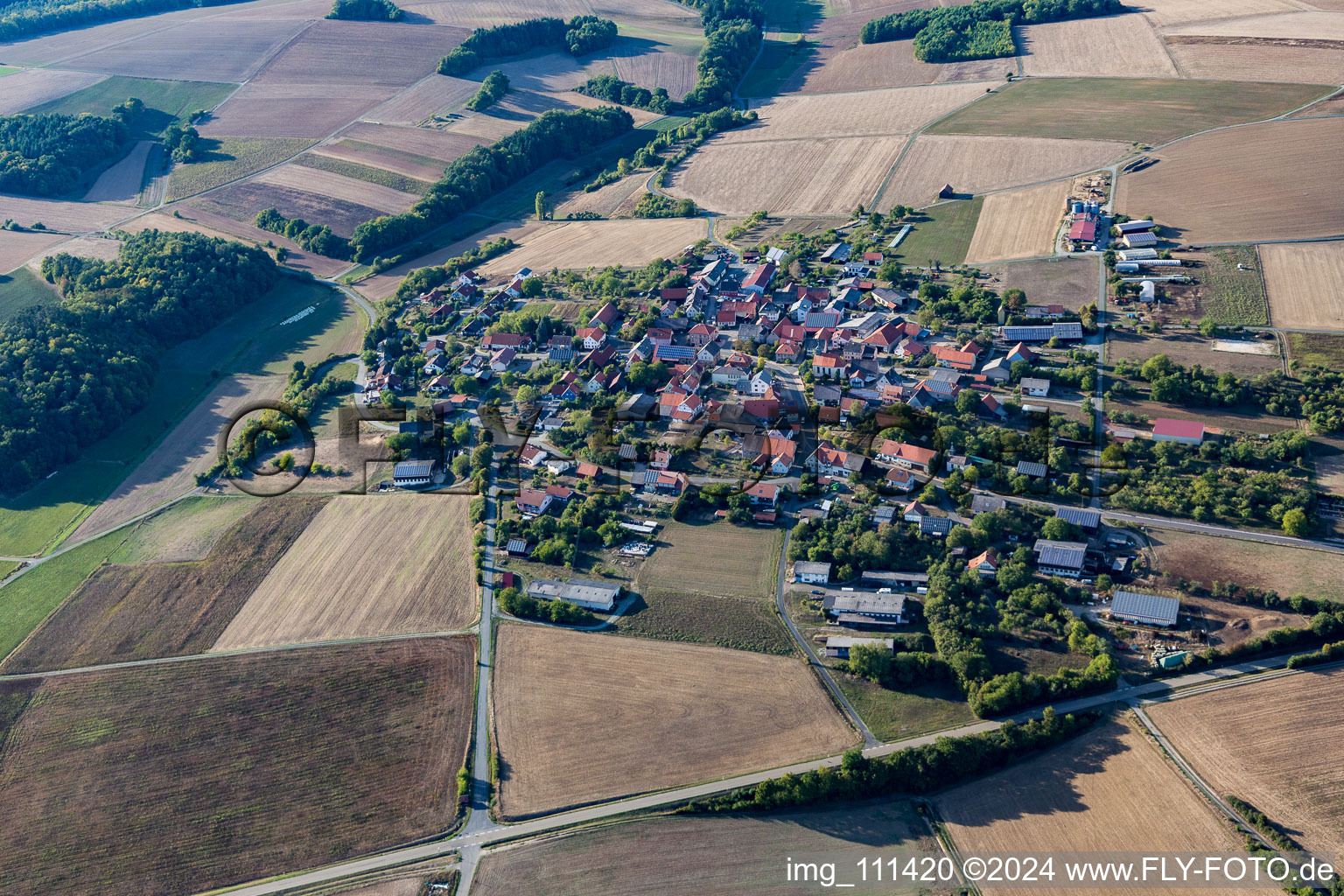 District Hohenstadt in Ahorn in the state Baden-Wuerttemberg, Germany