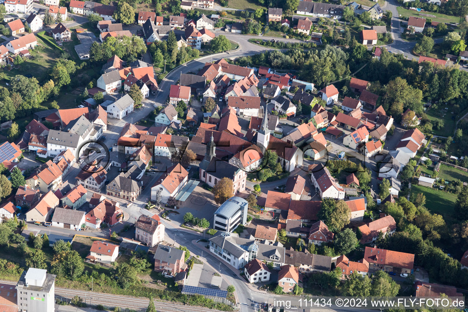 Rosenberg in the state Baden-Wuerttemberg, Germany out of the air