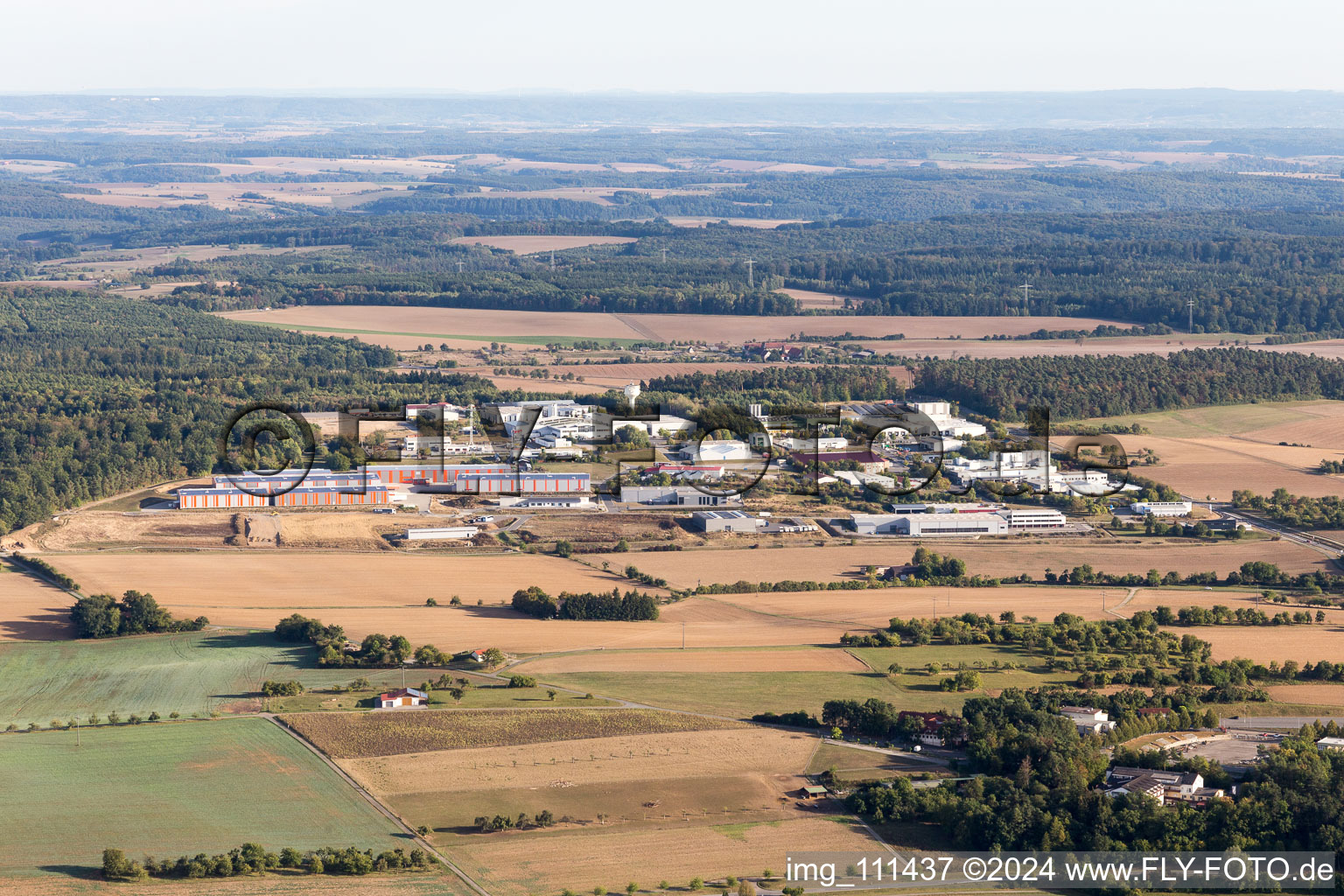 Industrial area in Osterburken in the state Baden-Wuerttemberg, Germany