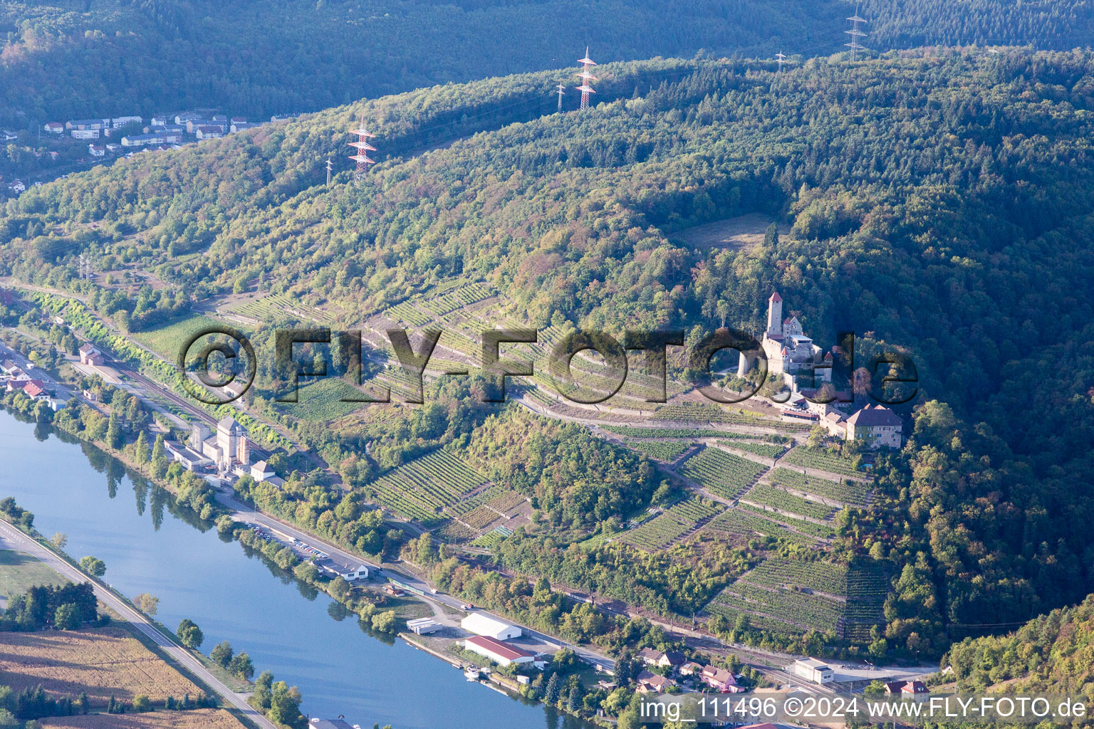 Hornberg Castle in Neckarzimmern in the state Baden-Wuerttemberg, Germany