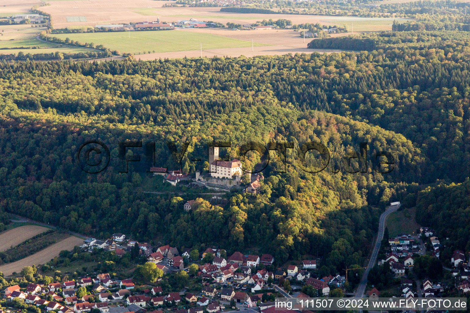 Guttenberg Castle in Haßmersheim in the state Baden-Wuerttemberg, Germany