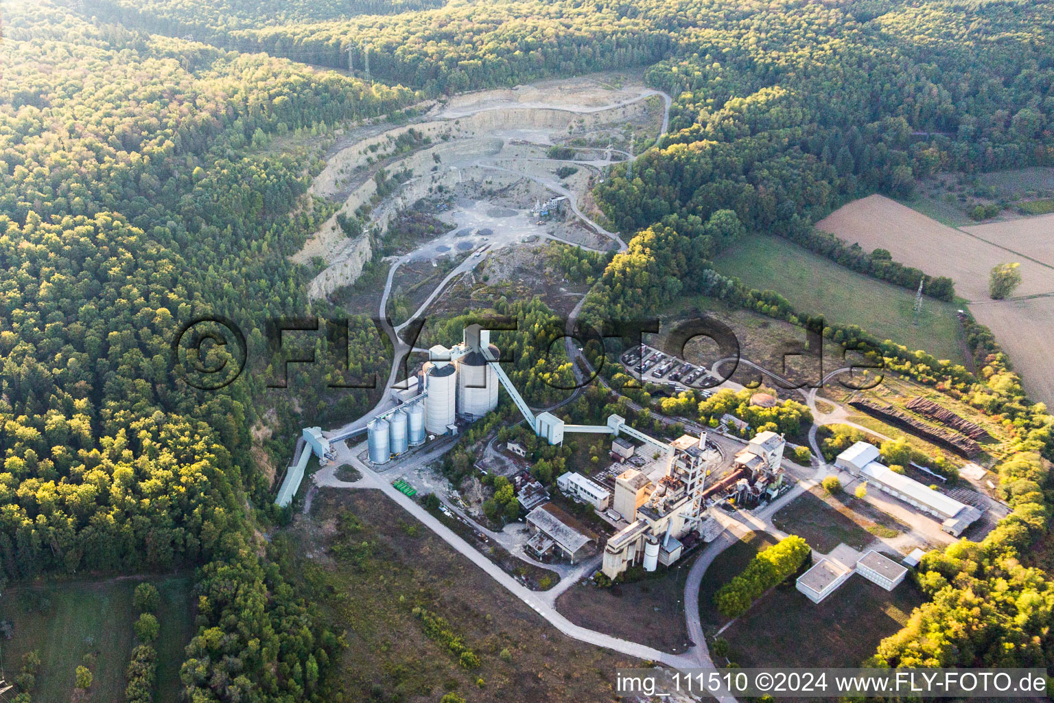 Quarry in Haßmersheim in the state Baden-Wuerttemberg, Germany