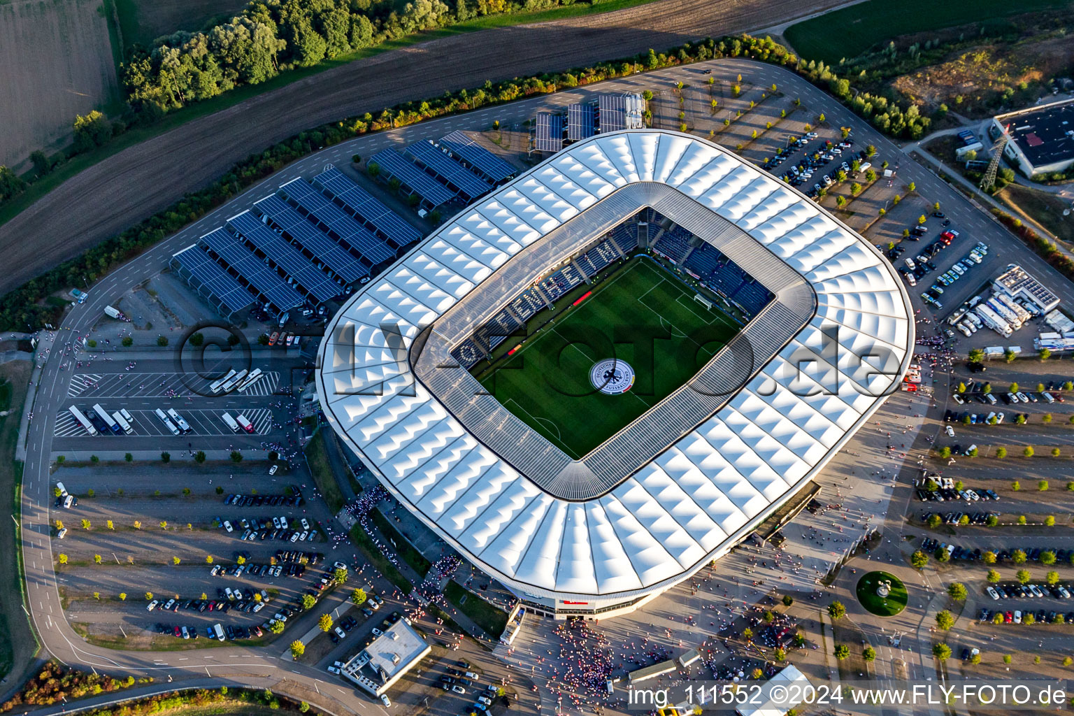 Soccer Stadium WIRSOL Rhein-Neckar-Arena of TSG 1899 Hoffenheim in Sinsheim in the state Baden-Wurttemberg, Germany