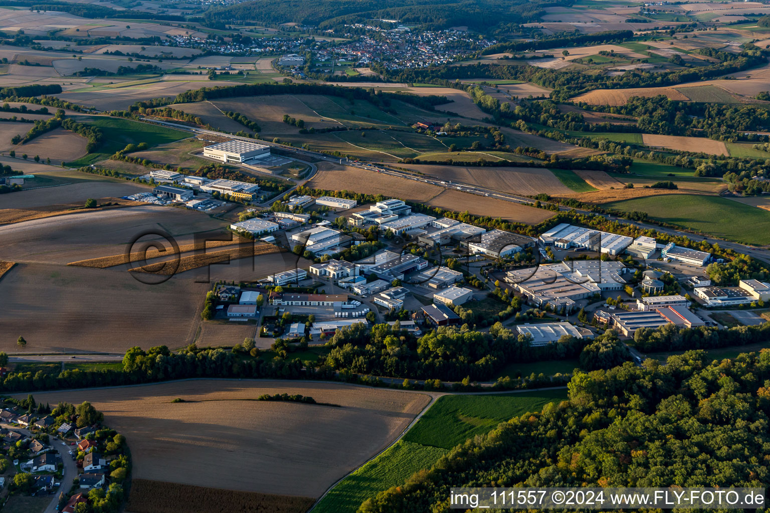 Kleines Feldlein Industrial Area in the district Dühren in Sinsheim in the state Baden-Wuerttemberg, Germany