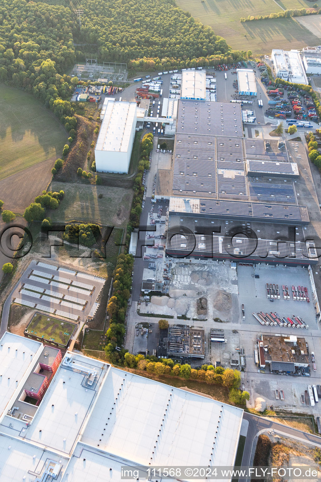 Östringen in the state Baden-Wuerttemberg, Germany from a drone