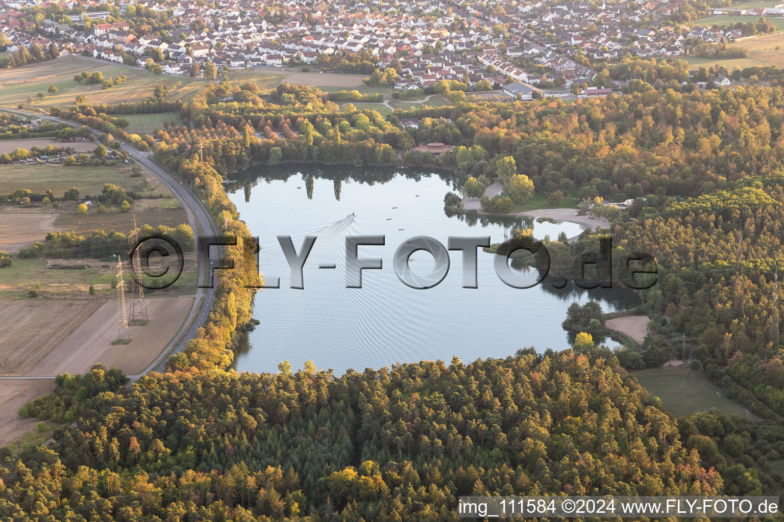 Heidesee in Forst in the state Baden-Wuerttemberg, Germany