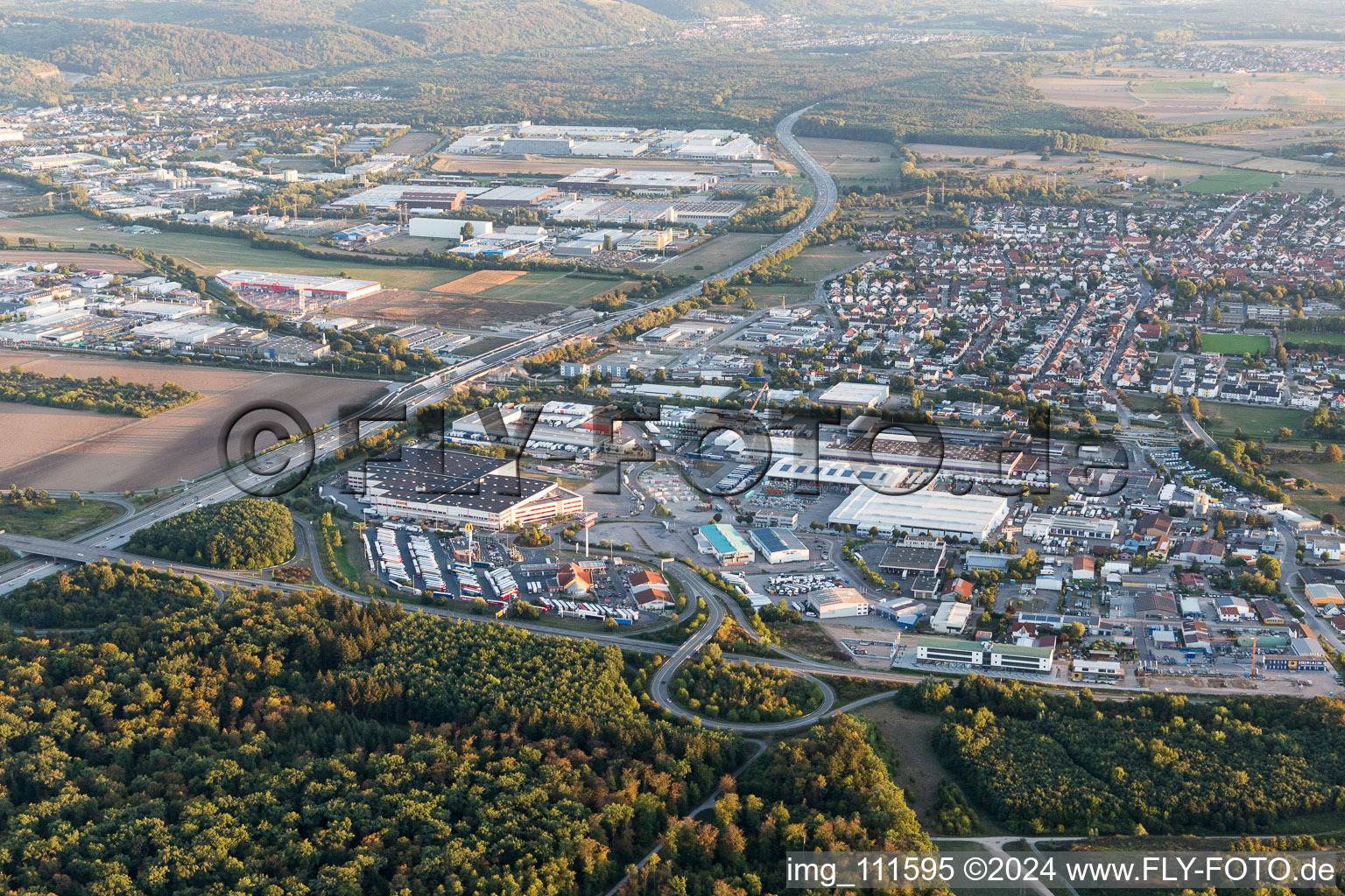 District Karlsdorf in Karlsdorf-Neuthard in the state Baden-Wuerttemberg, Germany