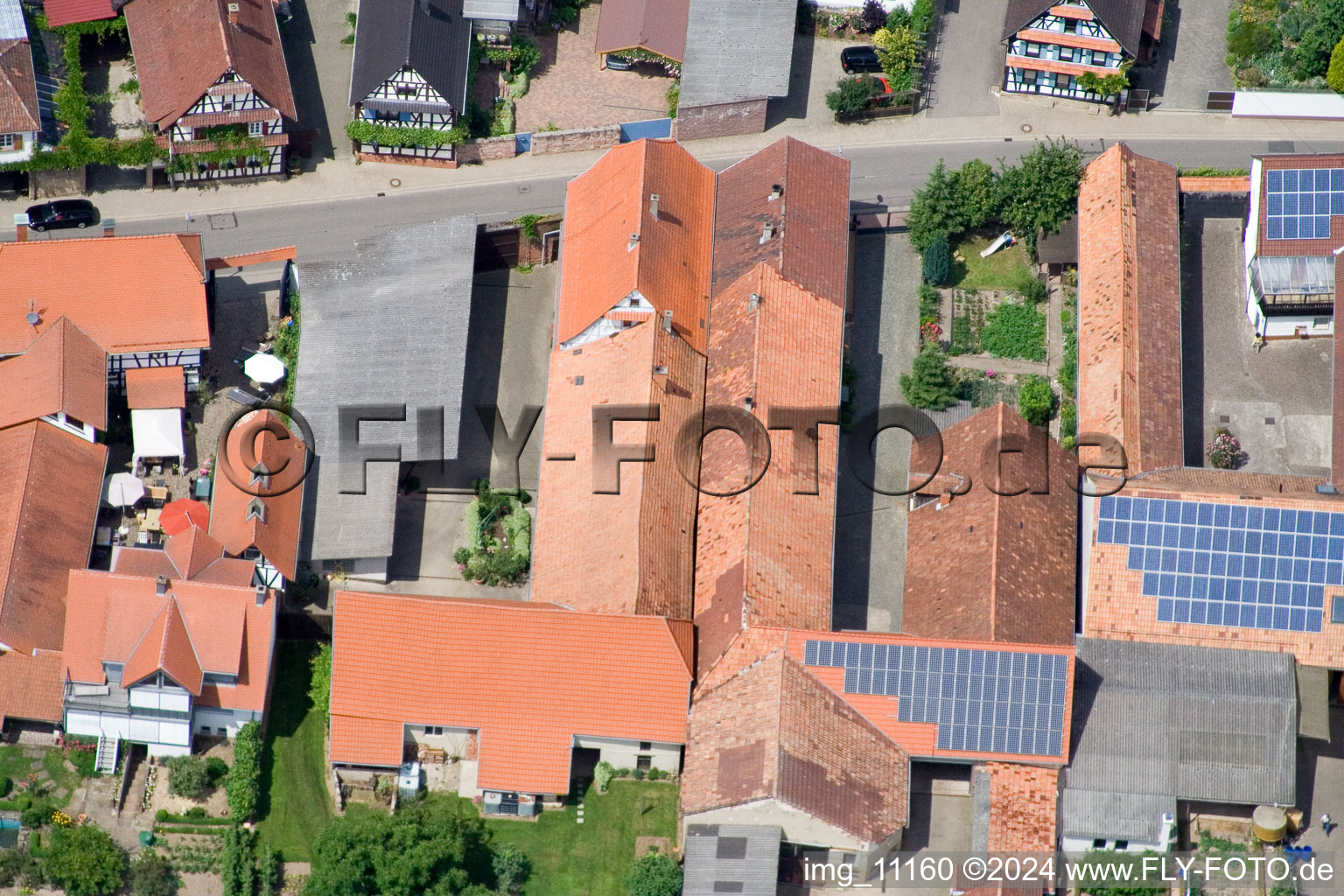 Winden in the state Rhineland-Palatinate, Germany seen from a drone