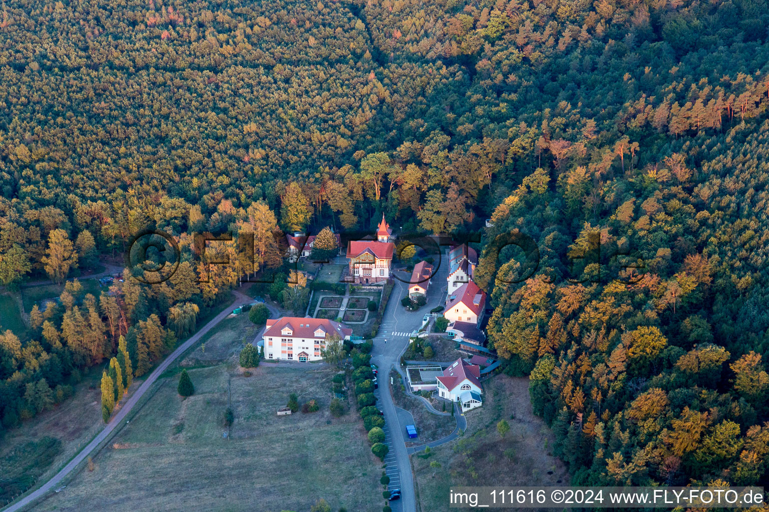 Lobsann in the state Bas-Rhin, France from the plane