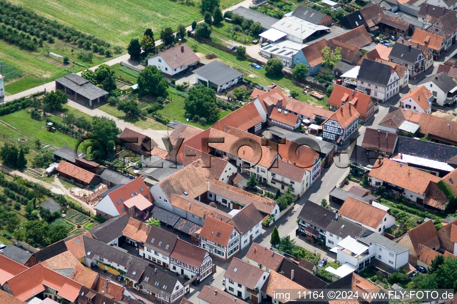 Winden in the state Rhineland-Palatinate, Germany from above