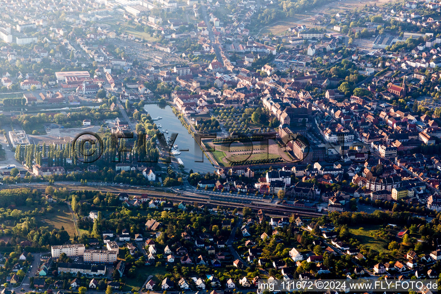 Saverne in the state Bas-Rhin, France out of the air