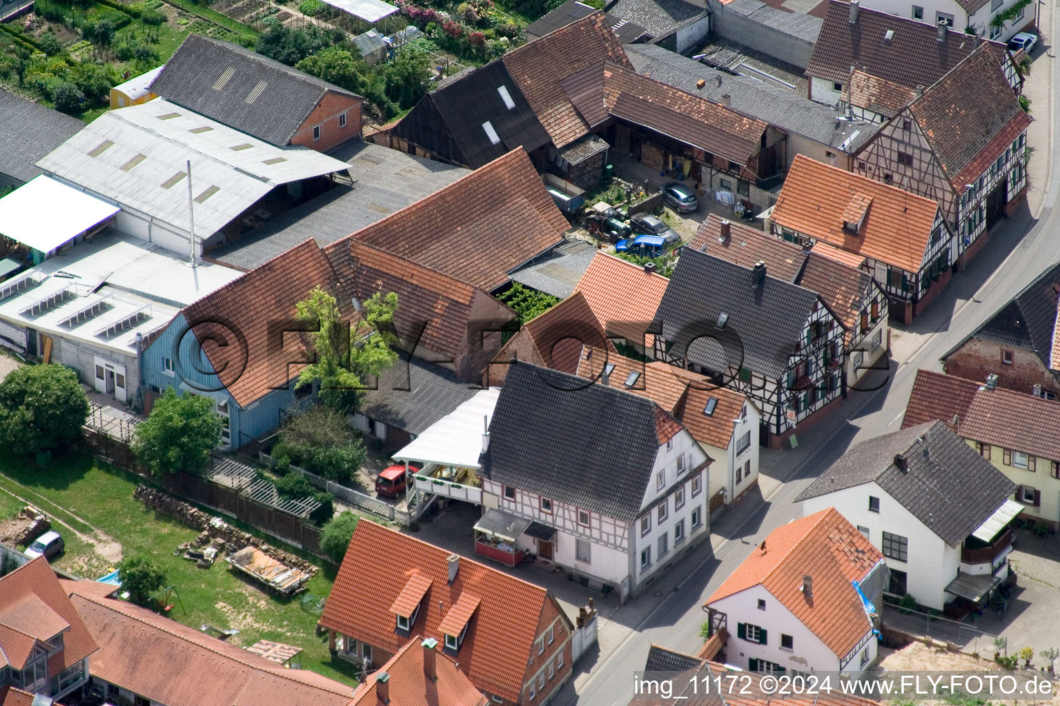 Drone image of Winden in the state Rhineland-Palatinate, Germany