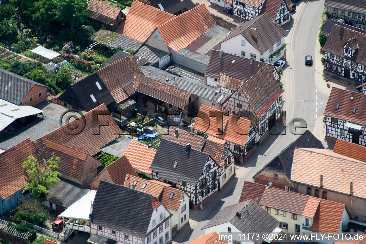 Winden in the state Rhineland-Palatinate, Germany from the drone perspective