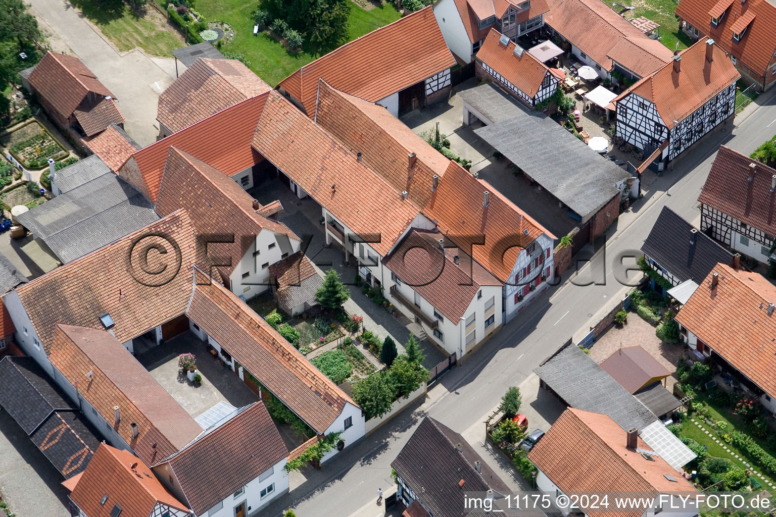 Winden in the state Rhineland-Palatinate, Germany from a drone