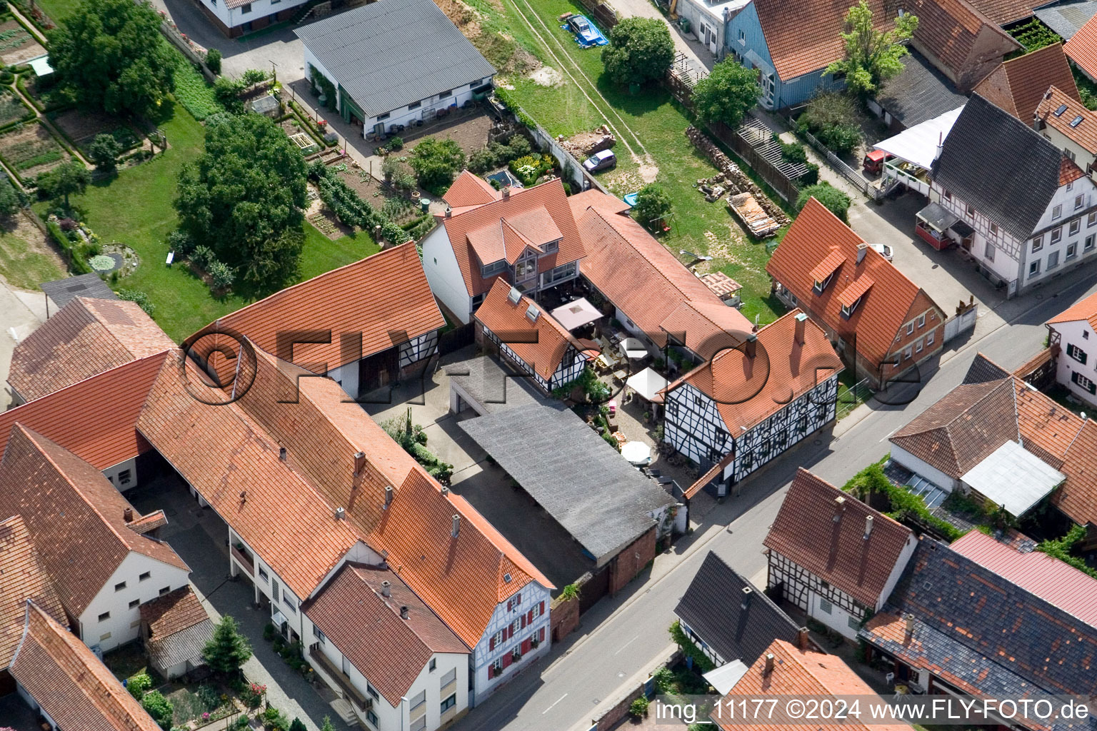 Winden in the state Rhineland-Palatinate, Germany seen from a drone