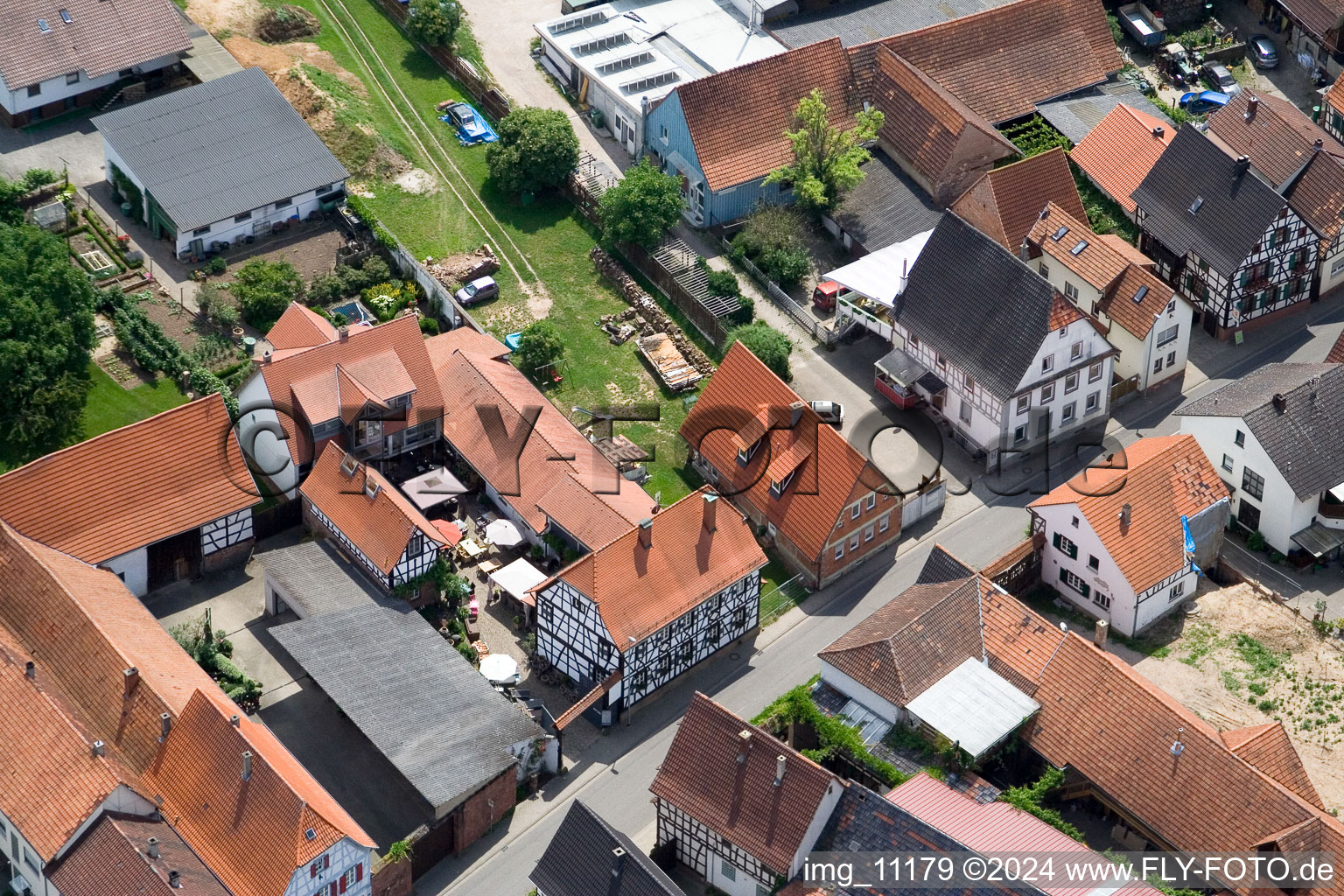 Aerial photograpy of Winden in the state Rhineland-Palatinate, Germany