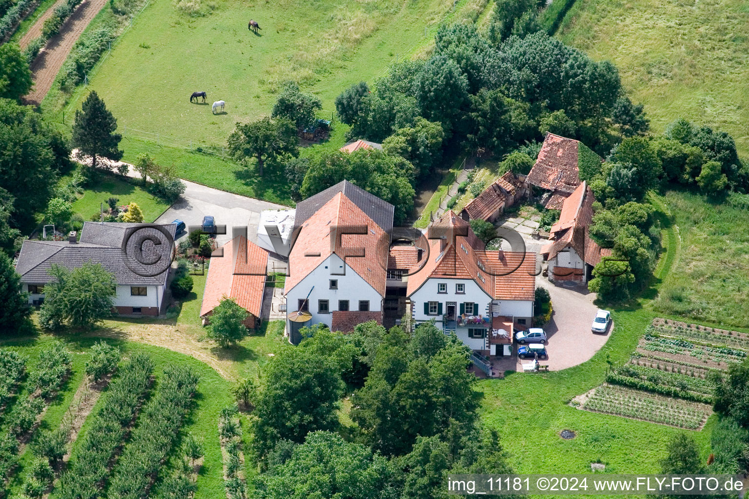 Winden in the state Rhineland-Palatinate, Germany from above