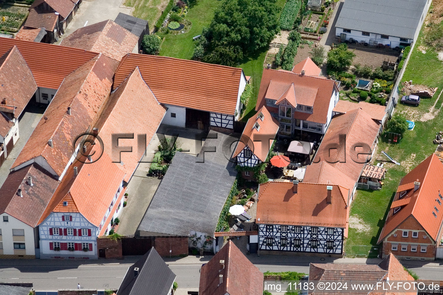 Winden in the state Rhineland-Palatinate, Germany seen from above