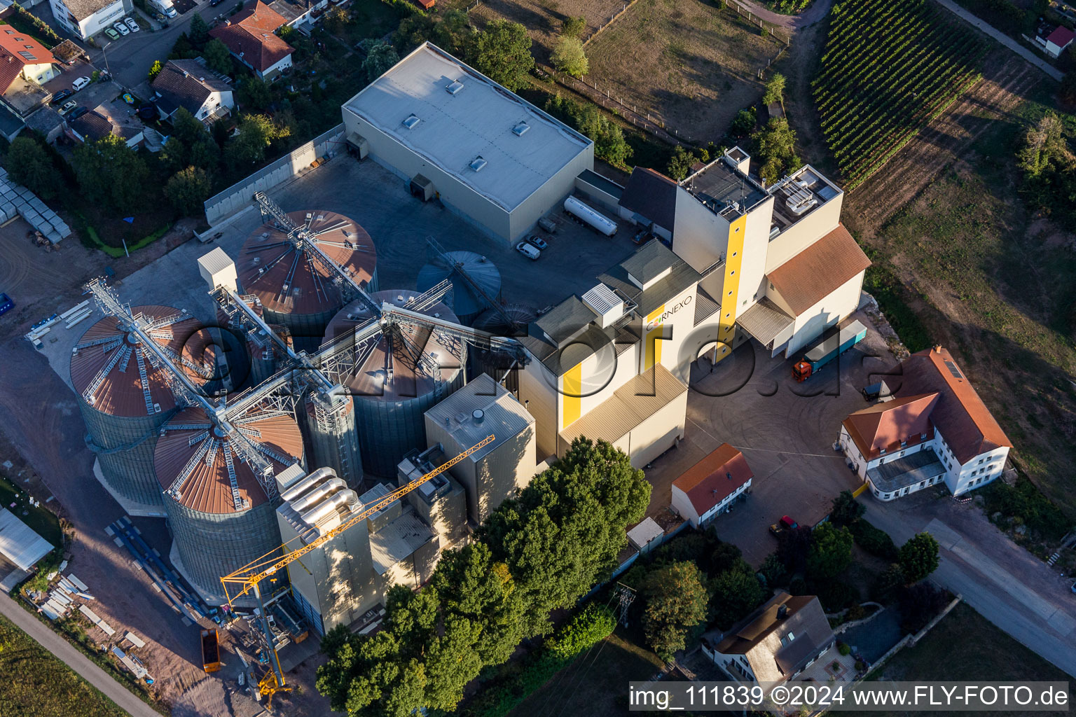 Freimersheim in the state Rhineland-Palatinate, Germany viewn from the air