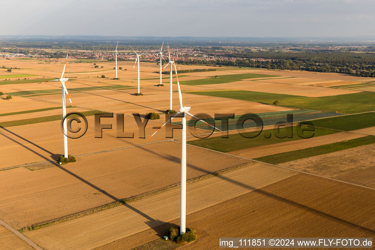 Drone recording of Herxheimweyher in the state Rhineland-Palatinate, Germany