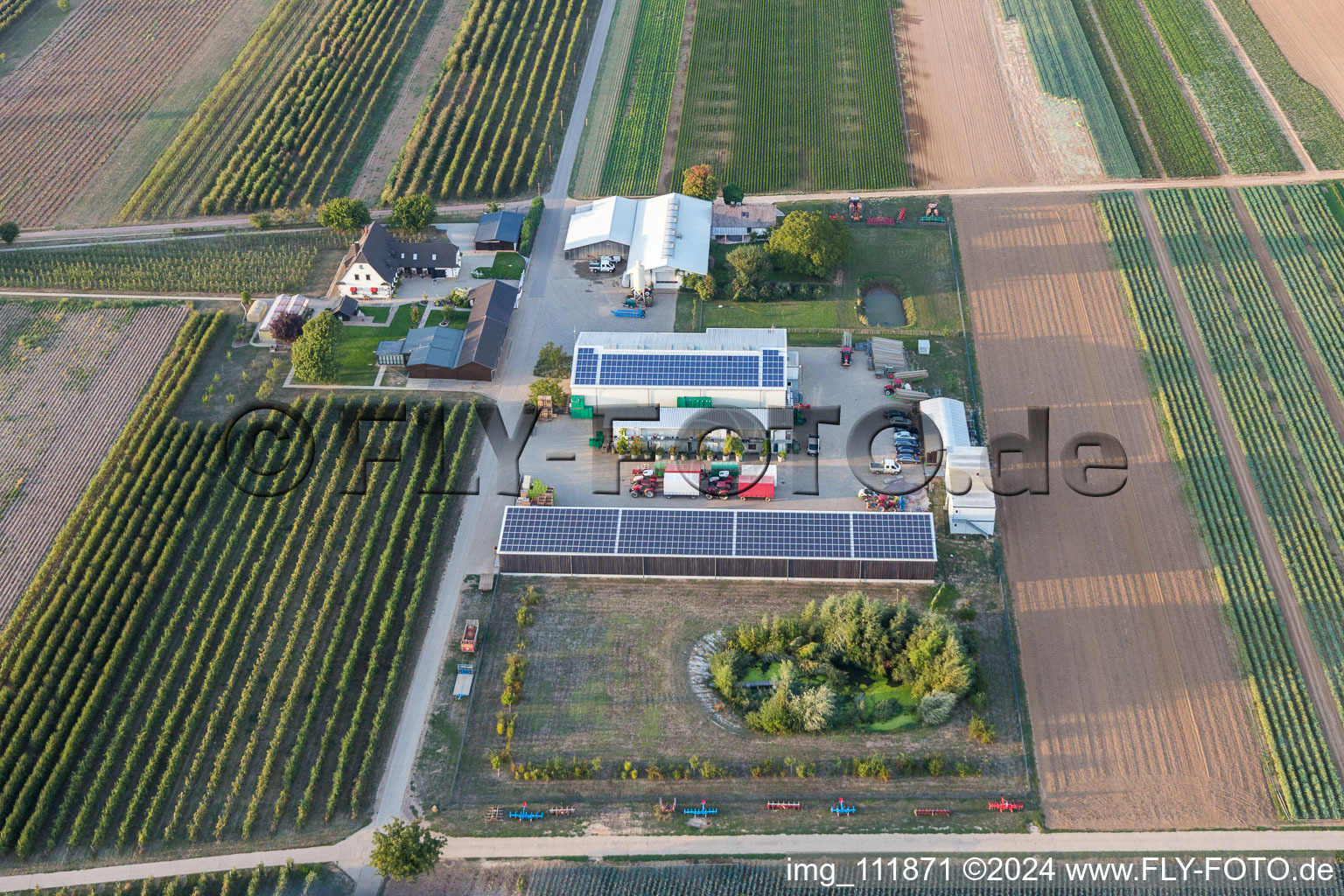 Drone image of Winden in the state Rhineland-Palatinate, Germany