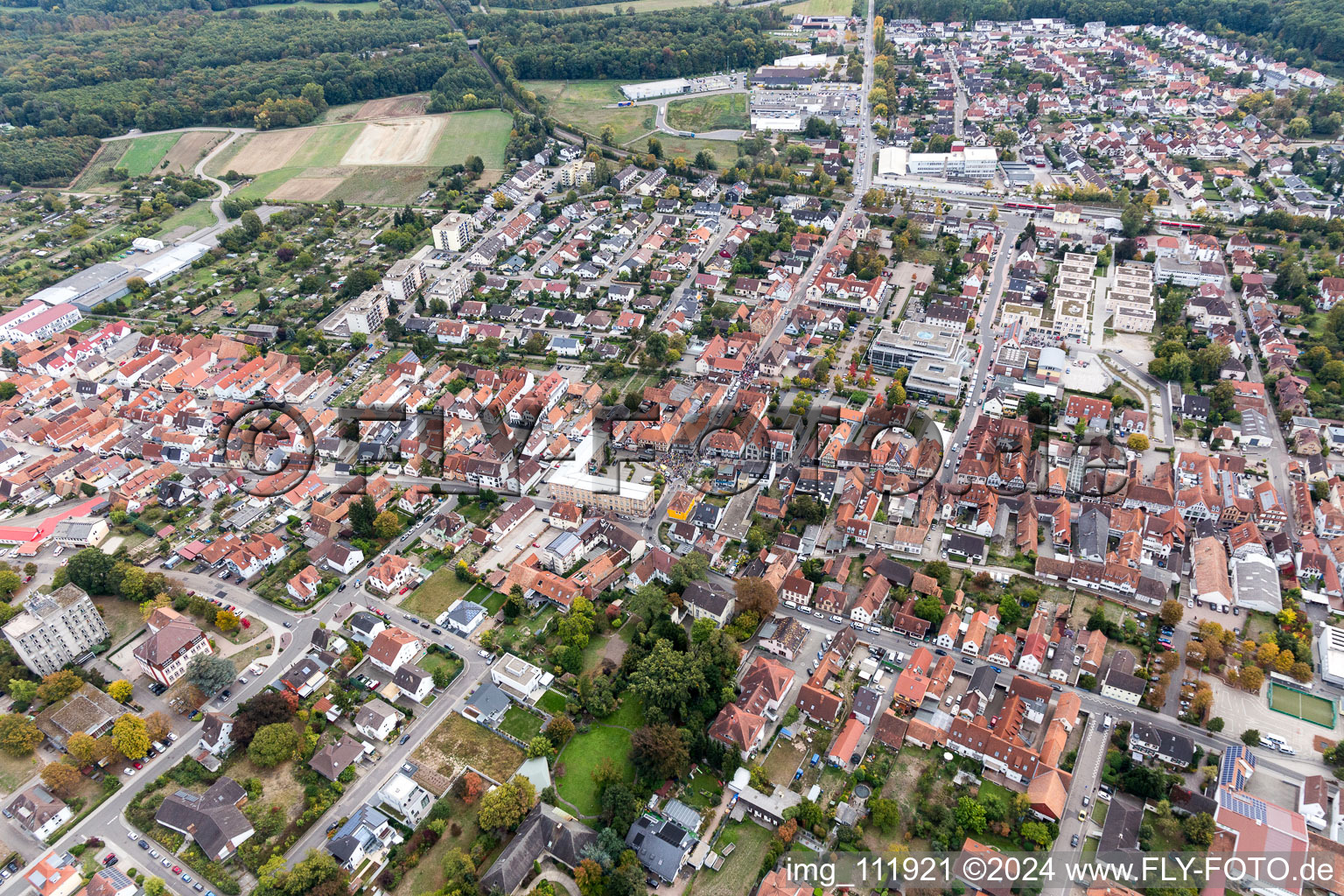 Kandel in the state Rhineland-Palatinate, Germany out of the air