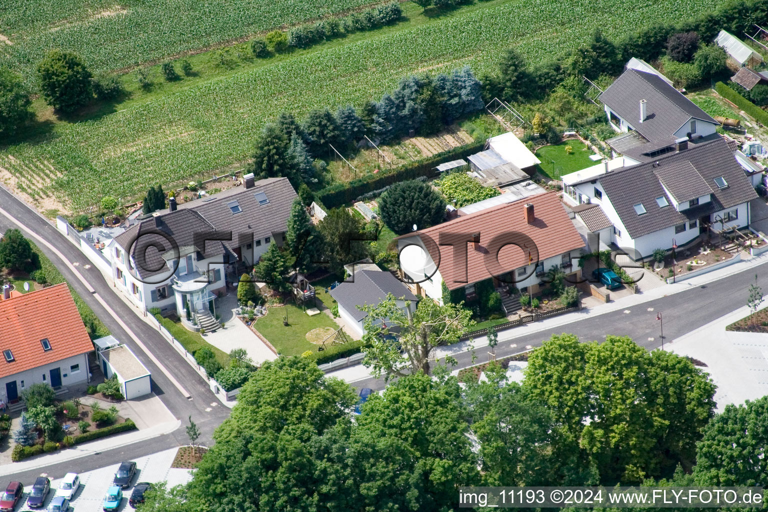 Bird's eye view of Winden in the state Rhineland-Palatinate, Germany