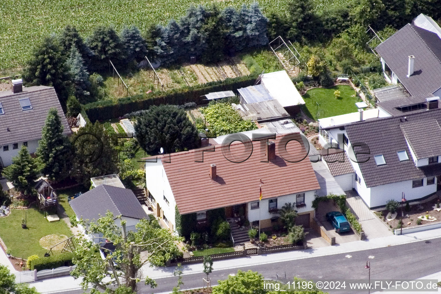 Drone image of Winden in the state Rhineland-Palatinate, Germany