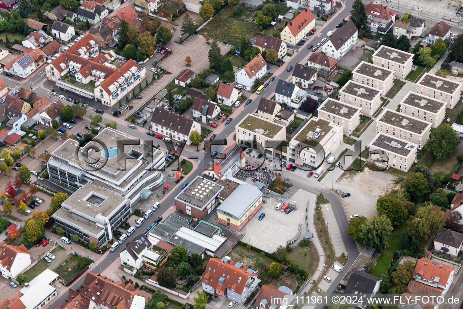 Aerial photograpy of Kandel in the state Rhineland-Palatinate, Germany