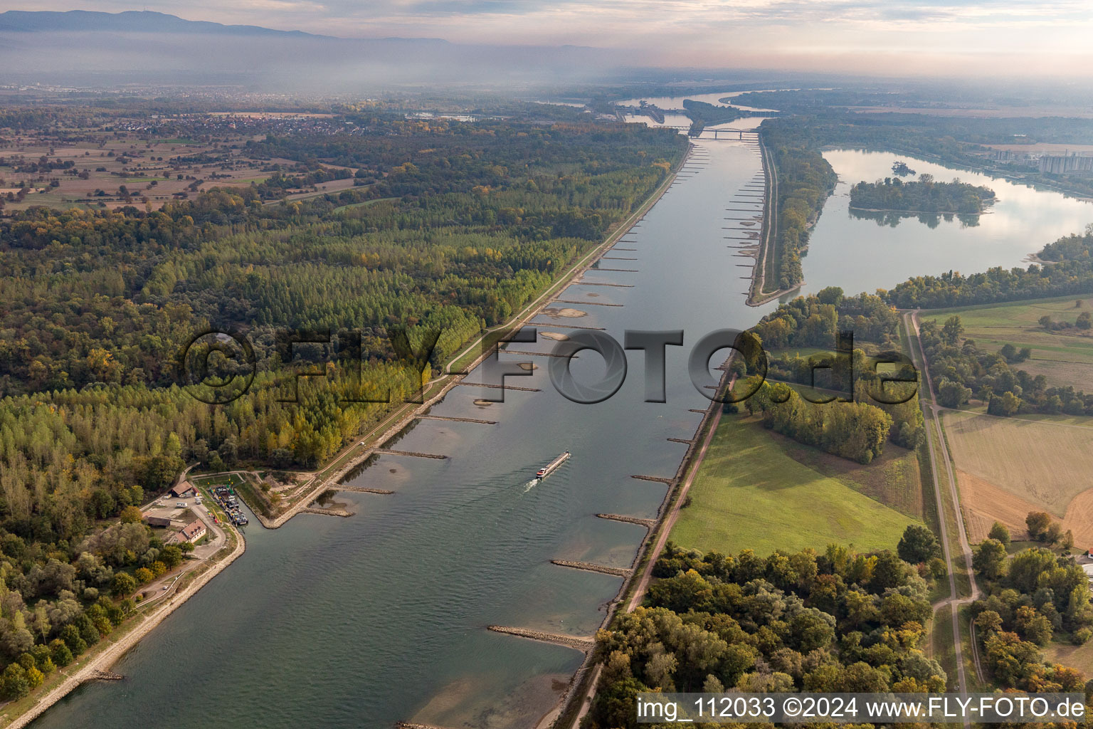 Port of Beinheim in the district Plittersdorf in Rastatt in the state Baden-Wuerttemberg, Germany