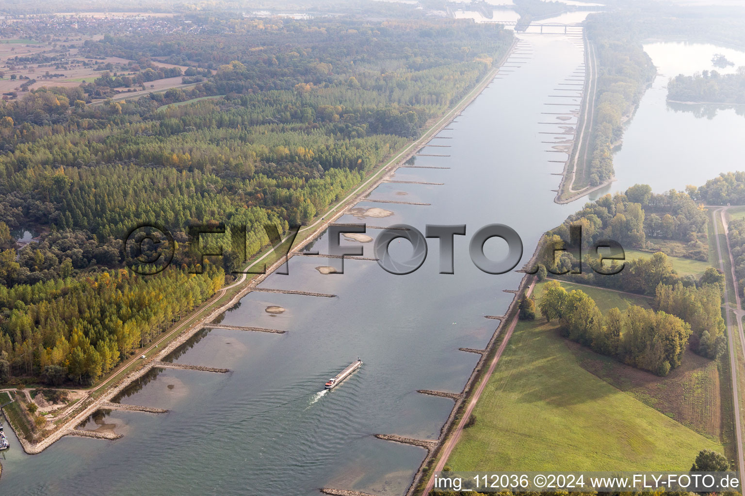 Port of Beinheim in Seltz in the state Bas-Rhin, France